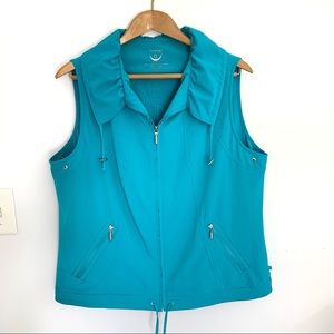 Chico’s Zenergy Zip Up SPF Vest Size 3 (XL)
